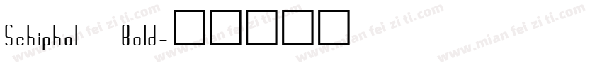 Schiphol Bold字体转换
